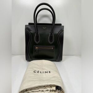 CELINE Smooth Calfskin Nano Tri-Color Luggage